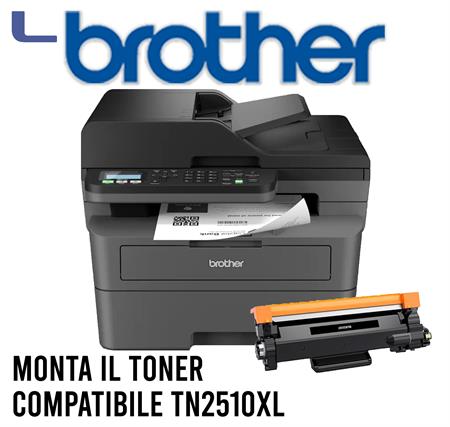 stampante multifunzione laser fax lan wifi brother mfc-l2800dw