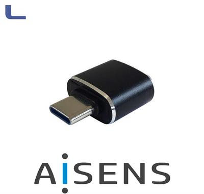 adattatore compatto usb type C maschio - usb femmina 3.1 aisens