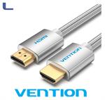 cavo hdmi alta velocità m-m tessuto intrecciato 4k 2m argento*
