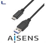 cavo dati - carica usb A 3.1 - usb type C 1.50mt black aisens