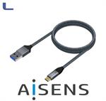 cavo usb A 3.1-usb type C 1 mt alluminio grigio aisens *572
