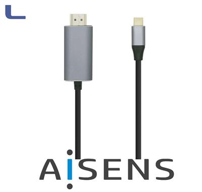 cavo adattatore usb type C maschio - hdmi m nero 1.8 aisens*572