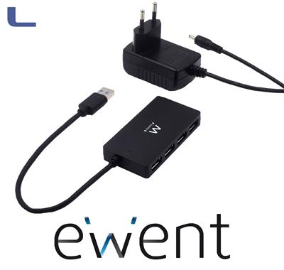 hub usb 3.1 4 porte con alimentatore ewent *021