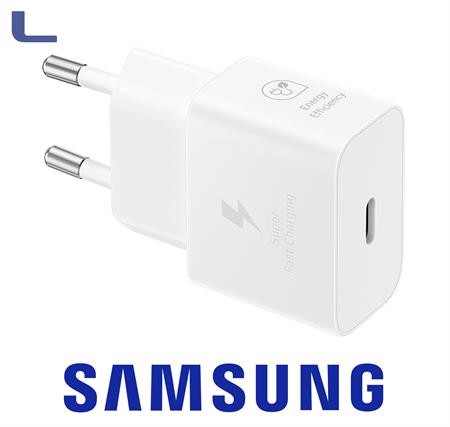 alimentatore usb type c 25w super fast charge samsung white *273