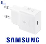 alimentatore usb type c 25w super fast charge samsung white *273