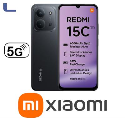 Xiaomi redmi 15c 5g Midnight black dual sim rom 256 ram4gb*273