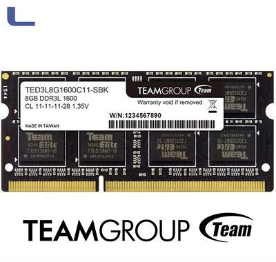 so-dimm ddr3l 1600mhz 8gb 1.35v team group *434