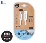 cavo usb-lightning per iphone e ipad 1mt Nylon intrecciato *572