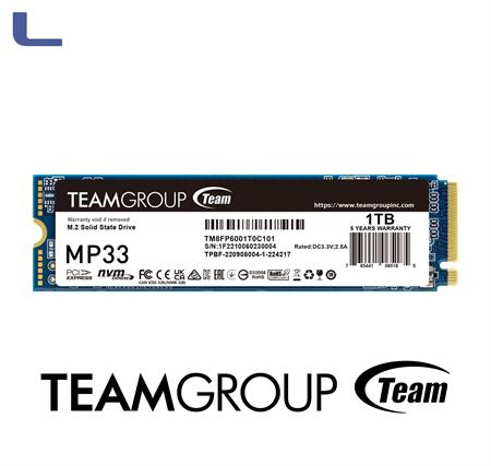hd ssd Team Group 1tB MP33 NVMe M.2 PCIe Gen 3.0 *776