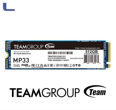 hd ssd Team Group 512GB MP33 NVMe M.2 PCIe Gen 3.0 * 776
