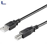 cavo usb 2.0 A/B M/M 0.5mt per stampante black *021
