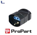 presa volante bipasso shuko black * 491