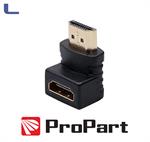 adattatore 90° hdmi m/f propart pin dorato *491