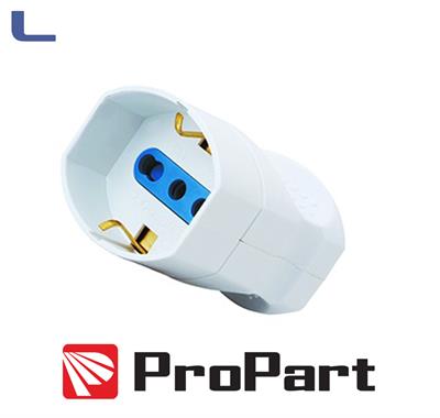 presa volante bipasso shuko bianca * 491