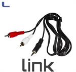 cavo stereo jack 3.5masch/2rca masch 1.8m link *215