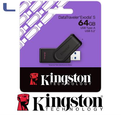 pendrive 64gb usb 3.2 gen1 kingston exodia s *434