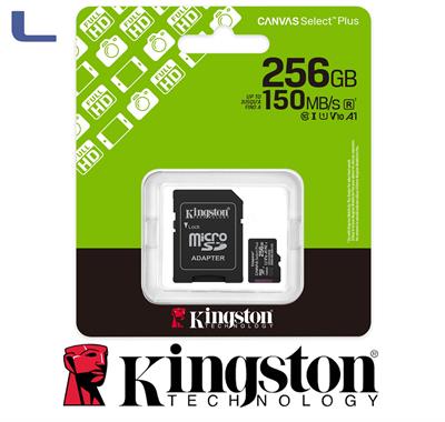 micro sd xc 256gb + adattatore sd class 10 hd video kingston*434