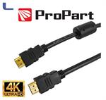 cavo hdmi m/m 5mt 3d 2.0 propart * 491
