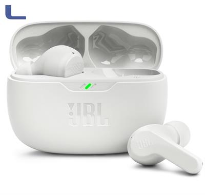 auricolare  jbl wave beam wireless bluetooth white 5.2 *273 auricolare  jbl wave beam wireless bluetooth white 5.2 *273