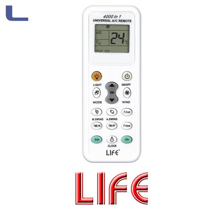 TELECOMANDO UNIVERSALE per CONDIZIONATORI 4000 in 1 life *107
