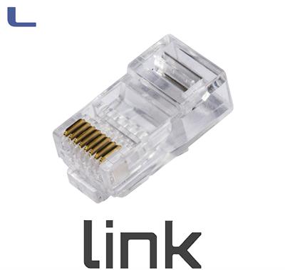 plug rj45 cat.6e per filo flessibile conf. 100pz *215