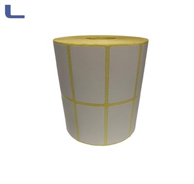 etichette termiche doppia pista 50x30 anima 25mm con tratteggio