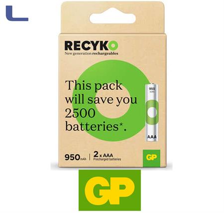 batteria n-mh aaa 950mah blister 2pz. GP RECHARGEABLE *572