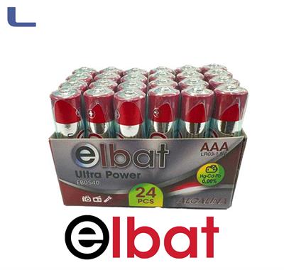 24 batterie ministilo AAA alkaline 1.5v elbat *572
