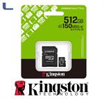 micro sd xc 512gb + adattatore sd class 10 hd video kingston*434