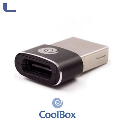 adattatore usb type C maschio-usb femmina coolbox nero *572