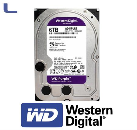 hdd western digital 6tb 3.5 sata3 256mb 5400rpm purple *576