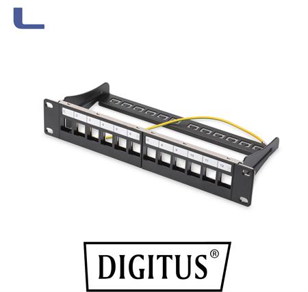 pannello patch modulare 10 12porte schermato digitus * 215