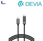 cavo usb 2.0 3a 60w type c display digitale m-m alluminio black