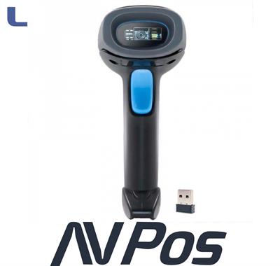 lettore barcode 1D-2D-QR wireless 80m black AVpos * 572
