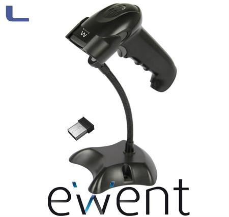 lettore barcode 1D-2D  wireless BT cable free black ewent* 021