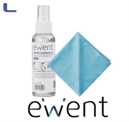 Kit di pulizia per schermi da 100 ml con panno in microfibra*021
