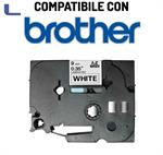 Nastro compatibile per etichette laminato brother TZe221 9mmx8m