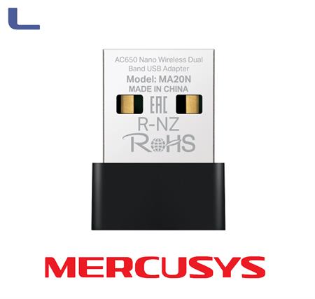 nano penna usb 2.0 wireless dual band ac650 200/433mbps mercusys