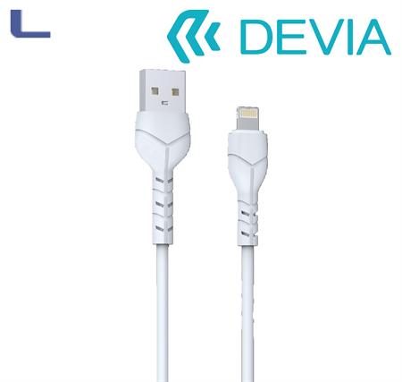 Cavo usb lightning 1m 2.1a bianco devia* 491