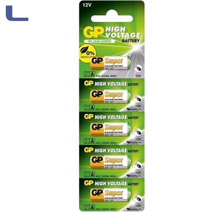 batteria alcalina 23a 12v gp super 5pz *572