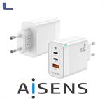 alimentatore spina italiana 65w GaN 2xtype c+1usb aisens *572