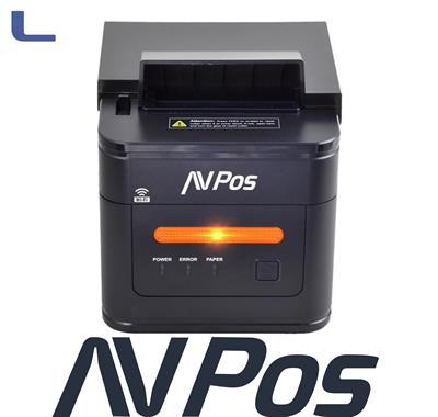 stampante termica AVpos usb/lan/wi-fi/seriale black * 572