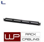 pannello patch 19 24porte 1u cat.6A utp rj45 dual black*572