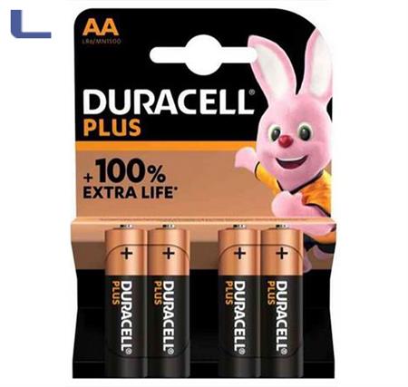 4 batterie stilo alkaline lr6\aa DURACELL PLUS * 803