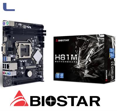 scheda madre BIOSTAR 2ddr3 GbE lan lga1150 usb3.0 vga-hdmi *273