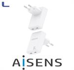 alimentatore ultra slim spina italiana 30w GaN 2xtype c aisens