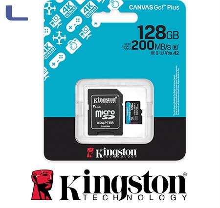 micro sd xc 128gb + adattatore sd class 10 U3 V30 kingston *572