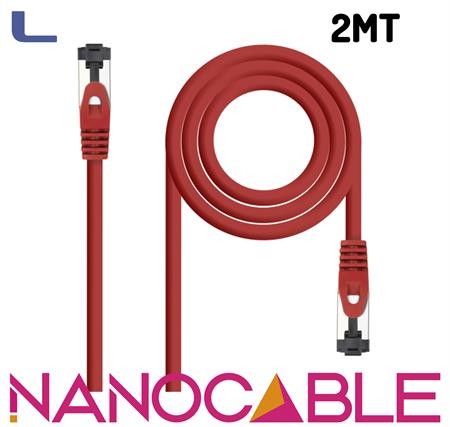 cavo patch cat 8 rame sstp  2mt nanocable LSZH red * 572