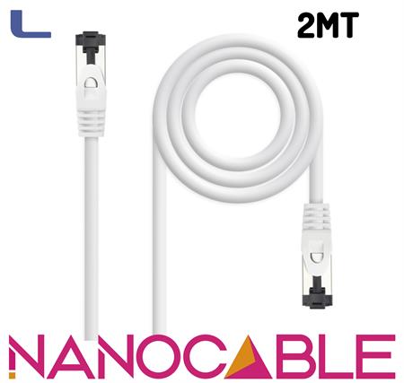 cavo patch cat 8 rame sstp 2mt nanocable LSZH  white *572