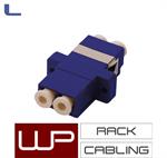 accoppiatore duplex LC-LC monomodale, dx OS2 azzurro *021